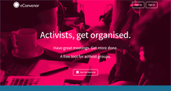Desktop Screenshot of econvenor.org