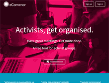 Tablet Screenshot of econvenor.org